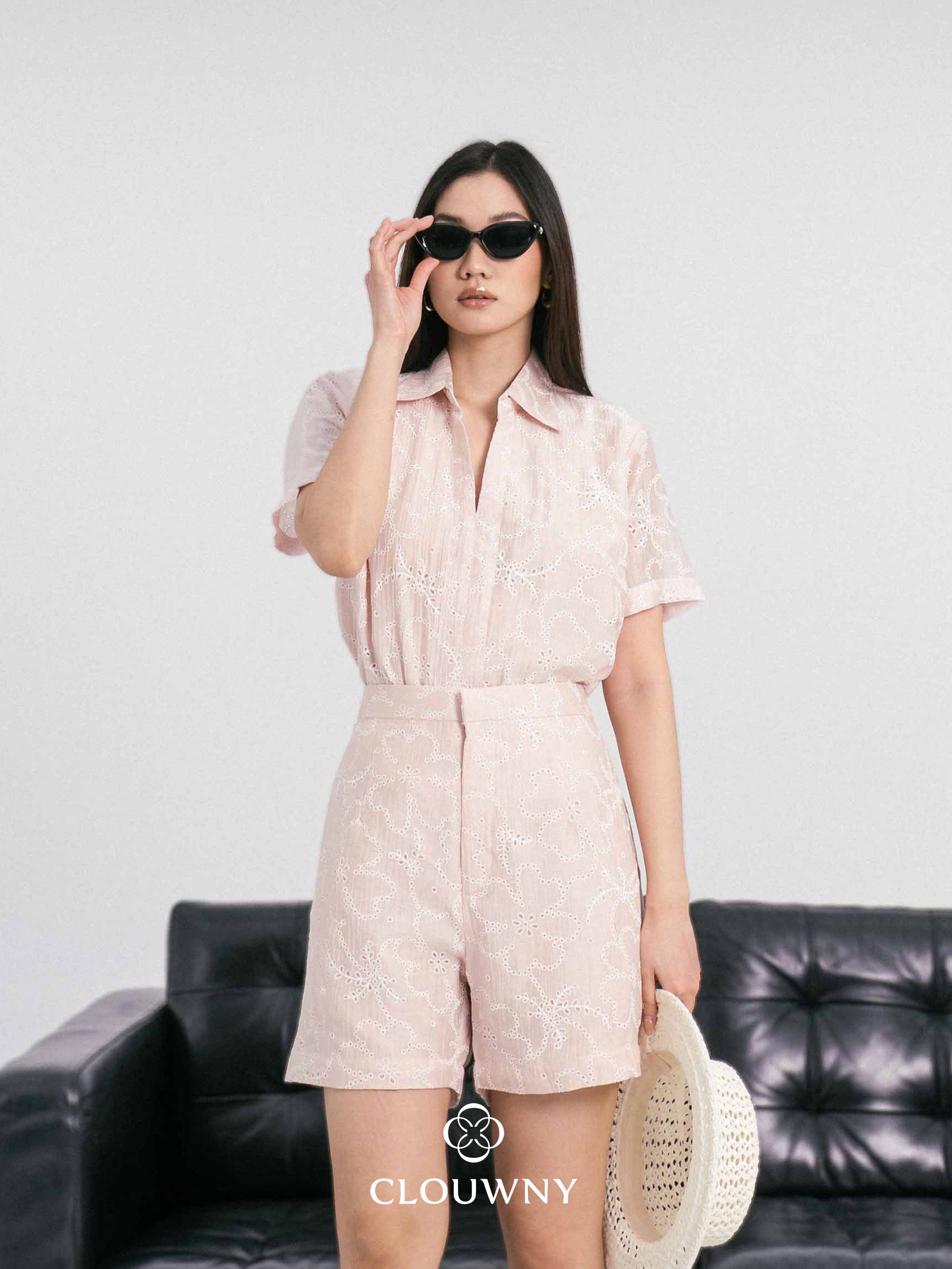 Carden Collar Embroidery Set - Pink